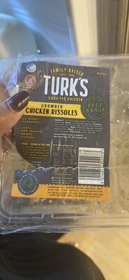 CRUMBED CHICKEN RISSOLES