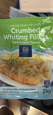 Crumbed Whiting Fillets Herb & Garlic Flavour