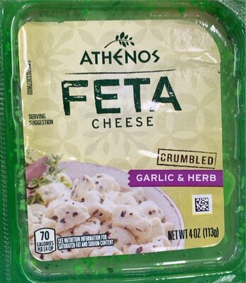 Crumbled Feta Cheese, Garlic & Herb