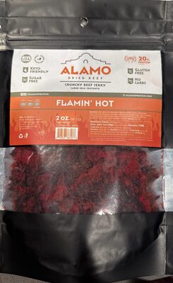Crunchy Flamin’ Hot Jerky