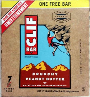 Crunchy peanut butter energy bars, crunchy peanut butter