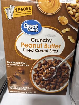 Crunchy Peanut Butter Filled Cereal Bites