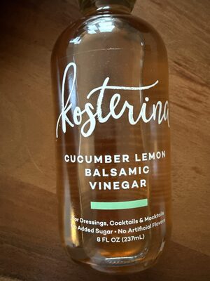 Cucumber Lemon Balsamic Vinegar