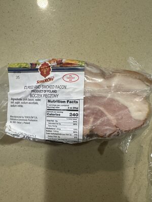 Cured And Smoked Bacon