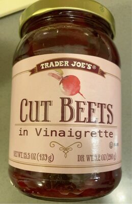 Cut beets in vinaigrette