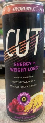 Cut Energy + Weight Loss Sparkling Berry Lemonade dietary supplement.