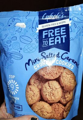 cybels mini salted caramel crunchy cookies