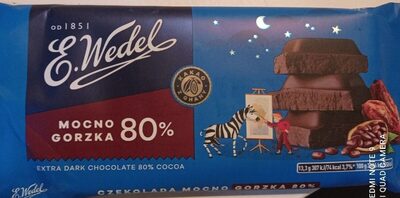 Czekolada mocno gorzka 80%