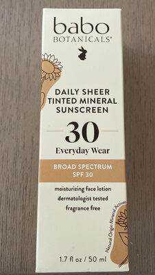 Daily Sheer Tinted Mineral Sunscreen
