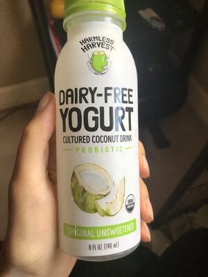 Dairy-free yogurt coconut drink