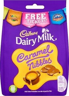Dairy Milk Caramel Nibbles Chocolate Bag