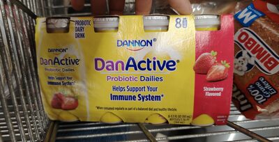 Danactive strawberry probiotic dairy drink