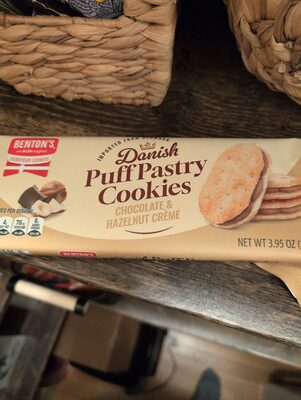 Danish Puff Pastry Cookies Chocolate And Hazelnut Creme