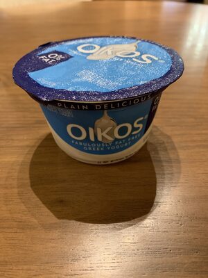Dannon, oikos, nonfat greek yogurt, plain, plain