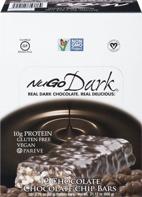 Dark chocolate chocolate chip bars