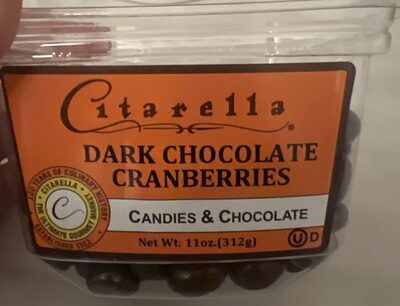 Dark Chocolate Cranberries