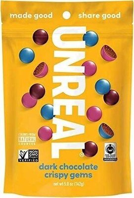 Dark chocolate crispy quinoa gems