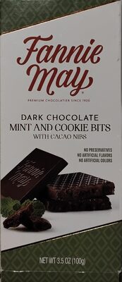 Dark chocolate mint and cookie bits