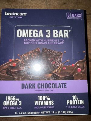 Dark Chocolate Omega 3 Bar