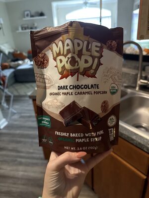 Dark Chocolate Organic Maple Caramel Popcorn