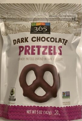 Dark chocolate pretzels