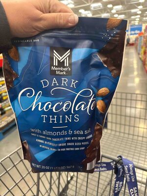 Dark Chocolate Thins With Almonds & Sea Salt