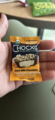 Dark Milk Chocolate Coconut Caramel cookie cup