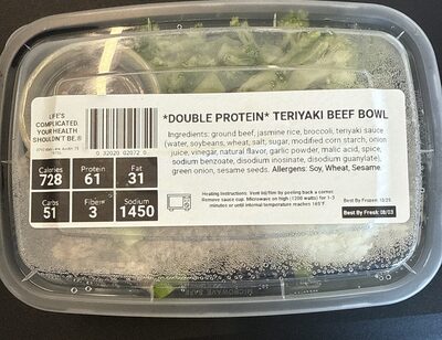 DBL Protein Teriyaki Beef Bowl