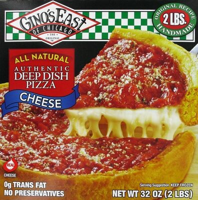 Deep dish cheese pizza