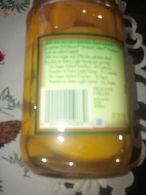 Del monte, orchard select, sliced cling peaches