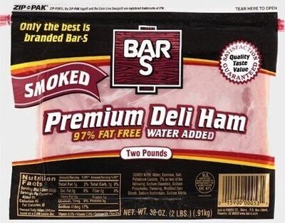 Deli Sliced Cooked Ham And Water Product