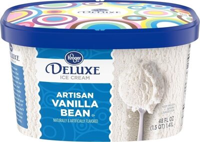 Deluxe artisan vanilla bean ice cream