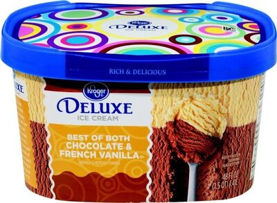 Deluxe best of both chocolate & french vanilla ice cream
