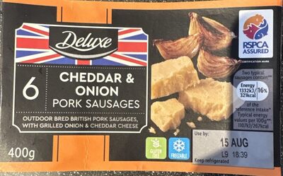 Deluxe Cheddar & Onion Pork Sausages