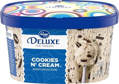 Deluxe fun munch cookies & cream ice cream