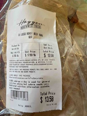 Di Lusso Roast Beef Rare