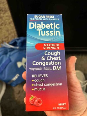 Diabetic Tussin Maximum Strength Cough & Chest Congestion Dm
