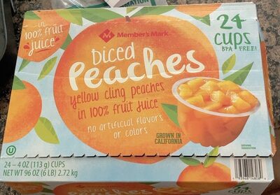 Diced peached