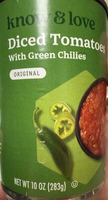 Diced Tomatoe With Green Chilies