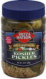 Dietz & watson deli complements pickles kosher