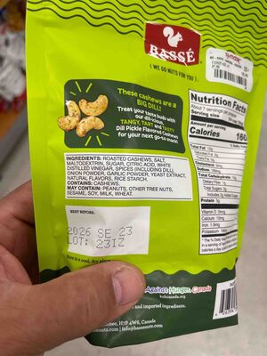 Dill Pickle Flavored Cashews