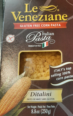 Ditalini gluten free corn italian pasta