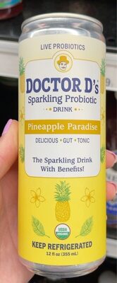 Doctor D’s Sparkling Probiotic Pineapple Paradise