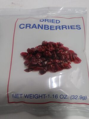Dried cranberries
