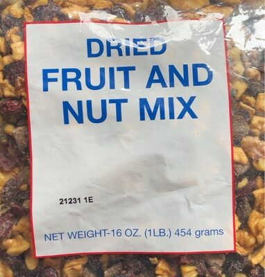 Dried fruit and nut mix
