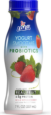 Drinkable yogurt smoothie with probiotics of