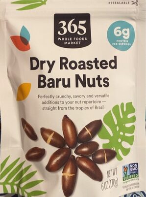 Dry roasted baru nuts
