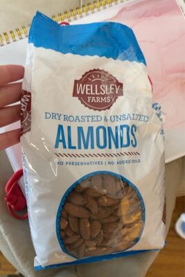 Dry roasted unsalted almonds