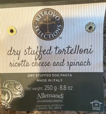 Dry stuffed Tortelloni Ricotta Cheese And Spinach