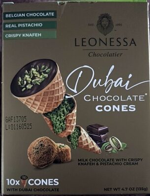 Dubai Chocolate Cones